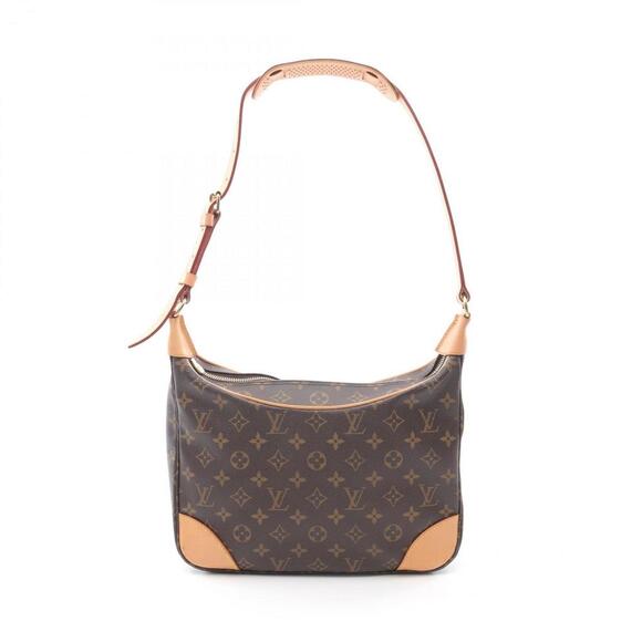 LOUIS VUITTON Brown Monogram Leather Boulogne PM Shoulder Bag - Picture 2 of 10